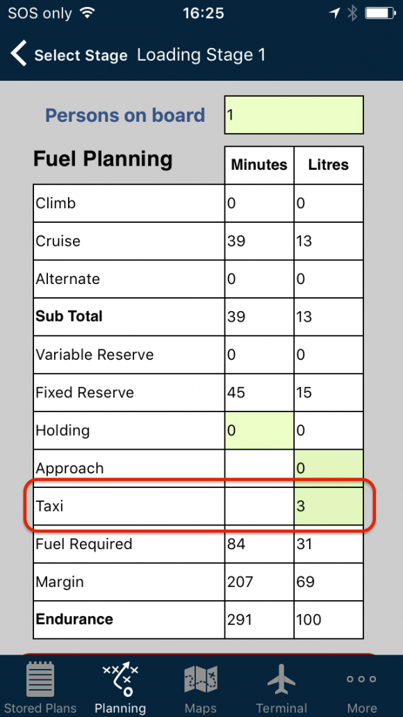 Aircraft Defaults - AvPlan EFB - Electronic Flight Bag